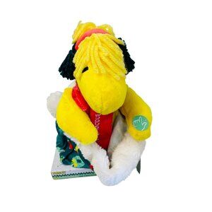 Peanuts Woodstock Christmas Animated Plush With Blanket